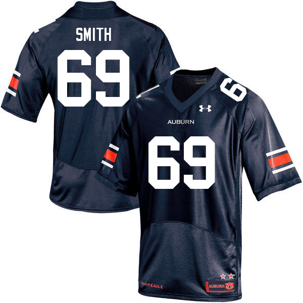 Auburn Tigers Men's Colby Smith #69 Navy Under Armour Stitched College 2021 NCAA Authentic Football Jersey QMG0574AI